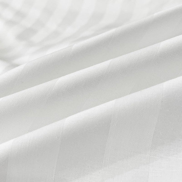 Nordic Luxe Hotel Striped Duvet Cover Set (Organic Cotton, 600 TC)