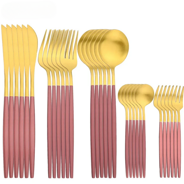 EleganceSteel 30-Piece Cutlery Set Premium Stainless Steel Flatware