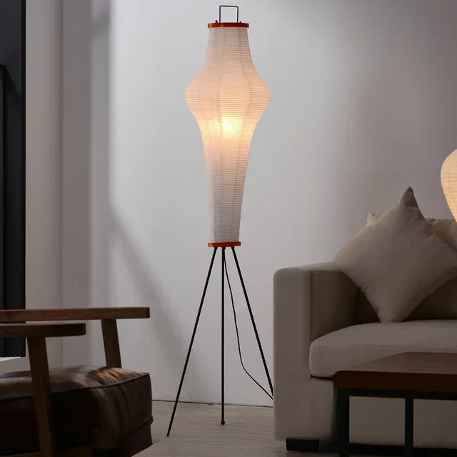 Japanese-Inspired LED Floor Lamp – Elegant, Minimalist Design