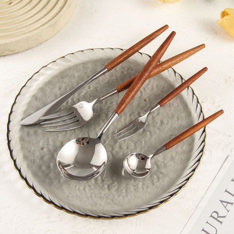  Dalbergia Rosewood Luxury Cutlery Set-6
