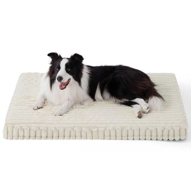 Faux Rabbit Fur Orthopedic Pet Bed Ultra Soft Warm Supportive