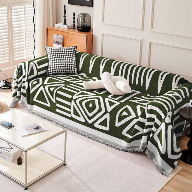 Geometric Bohemian Style Sofa Cover - Modern, Stylish & Durable Sofa Protection