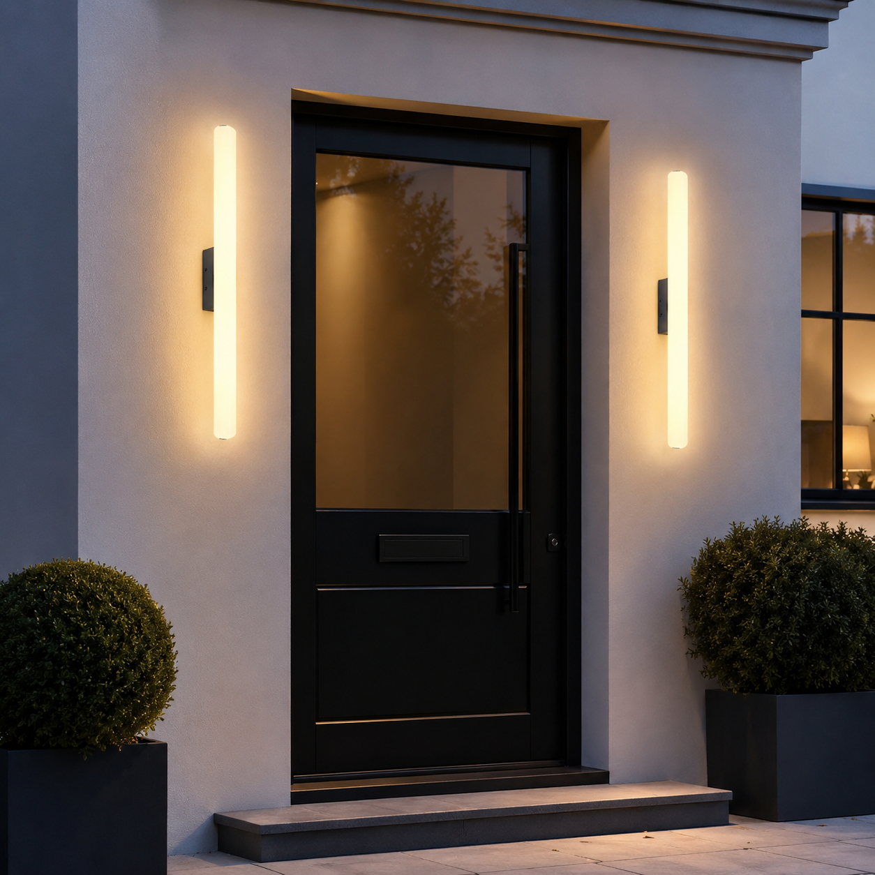 Nordic Outdoor LED Wall Light – IP65 Waterproof Garden Wall Sconce