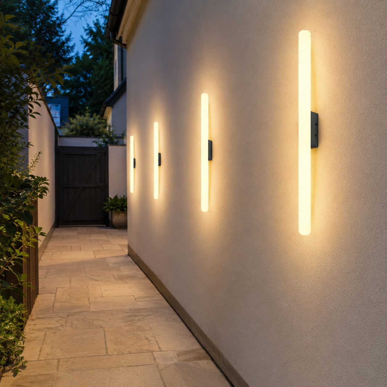 Nordic Outdoor LED Wall Light – IP65 Waterproof Garden Wall Sconce