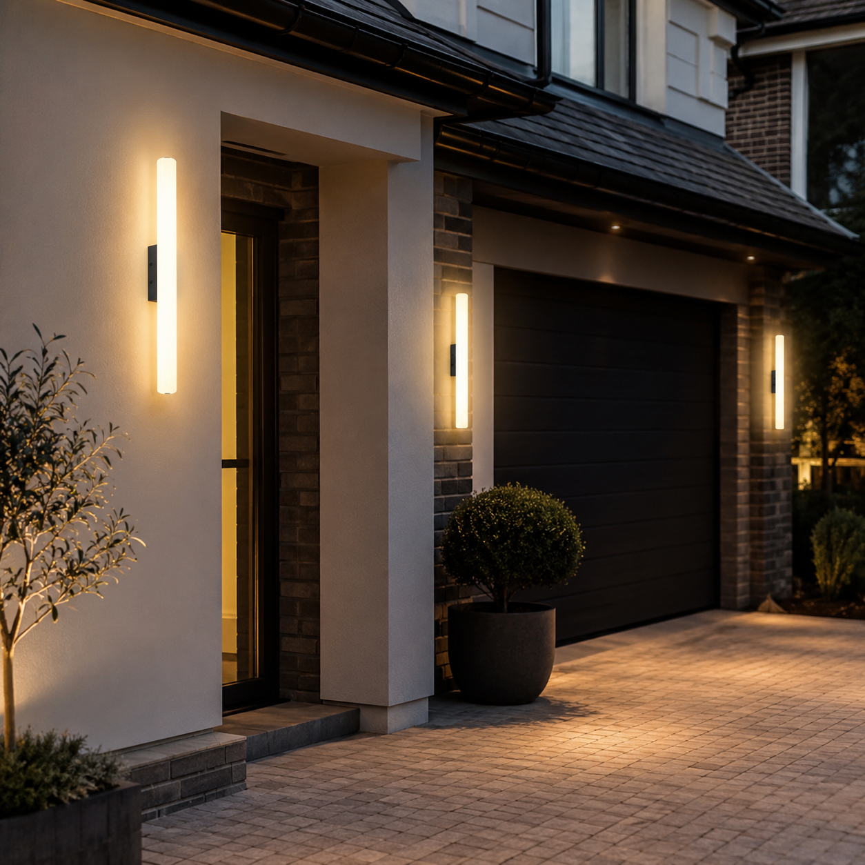 Nordic Outdoor LED Wall Light – IP65 Waterproof Garden Wall Sconce