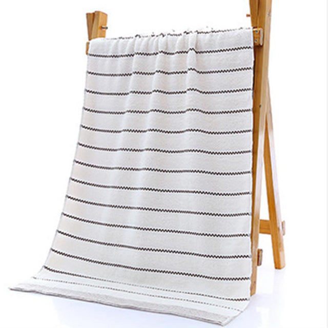 Ownkoti Striped Bath Towel Bathroom Towel Set-6