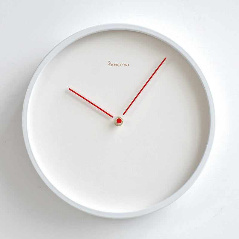 ScandiTime Minimalist Wall Clock with Silent Quartz Movement