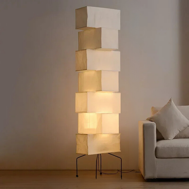 Japanese-Inspired LED Floor Lamp – Elegant, Minimalist Design
