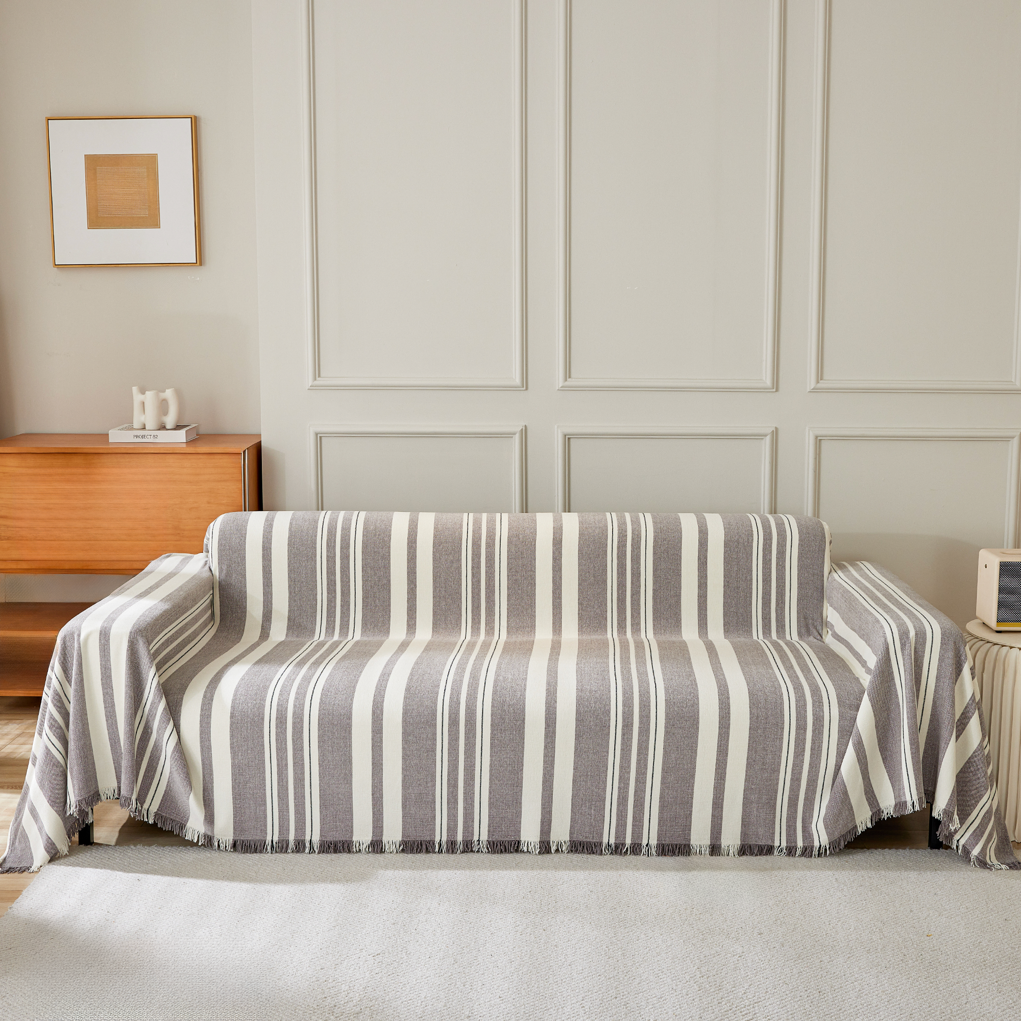 Classic Stripe Patterns Sofa Cover - Modern, Stylish & Durable Sofa Protection