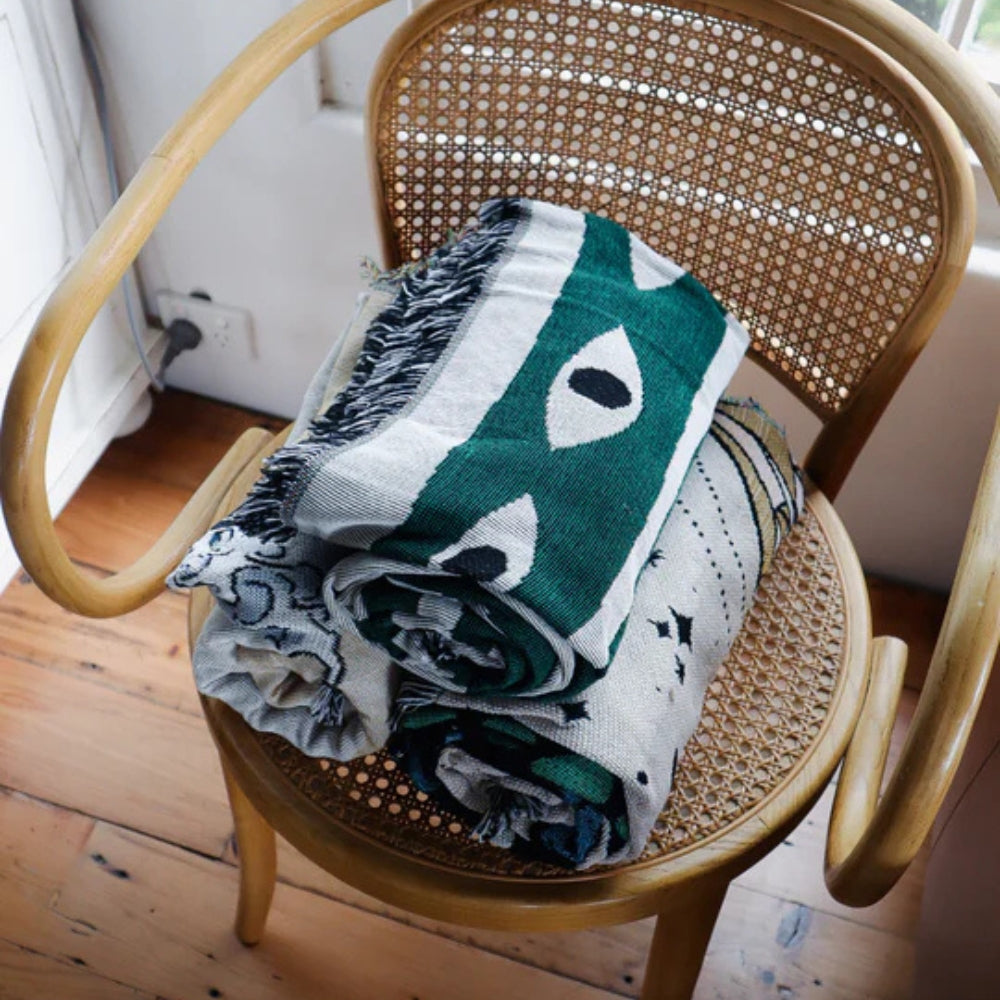 Snake Labyrinth Throw Blanket-4