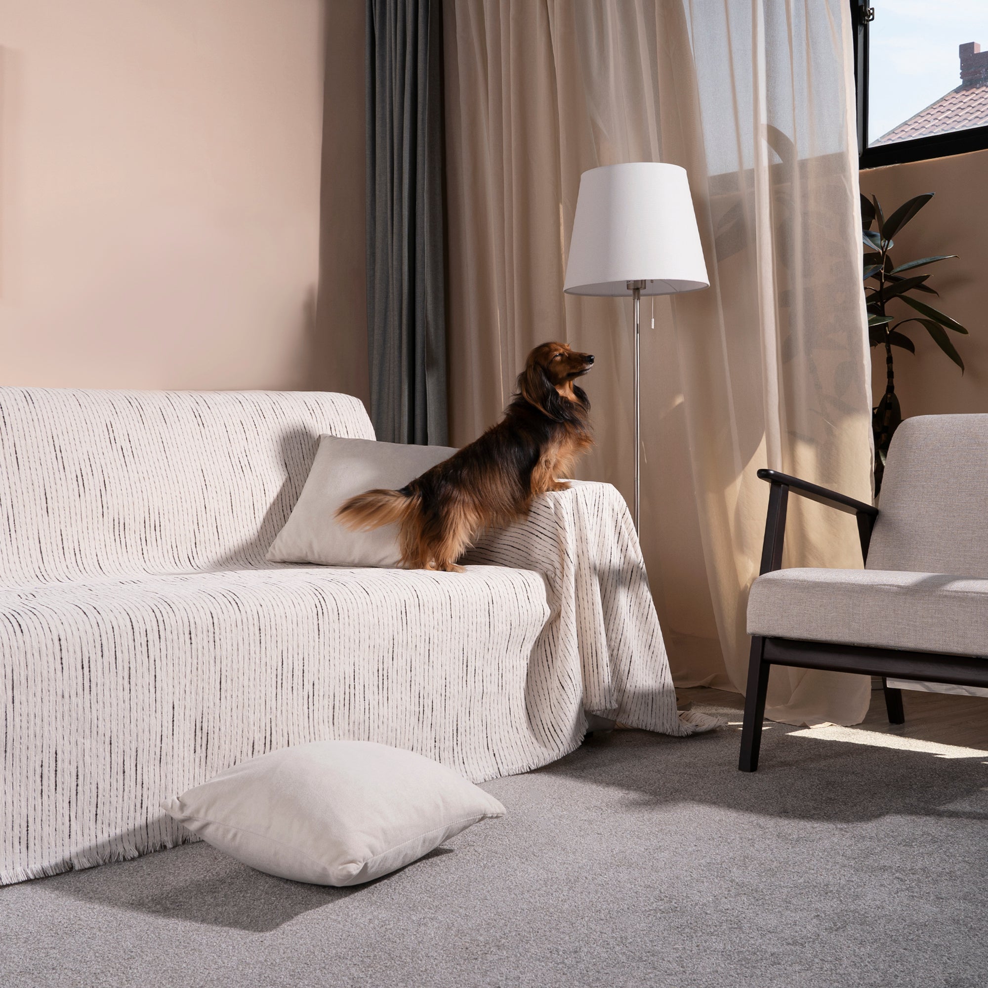 Jacquard Chenille Sofa Cover - Modern, Stylish & Durable Sofa Protection