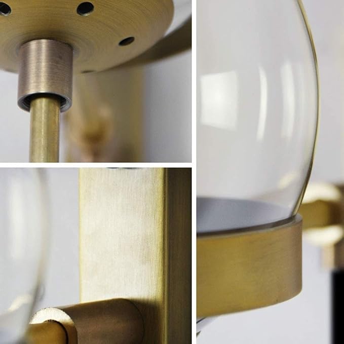 Chic Design Wall Bedside Lamp Sconce with Glass Ball Shade