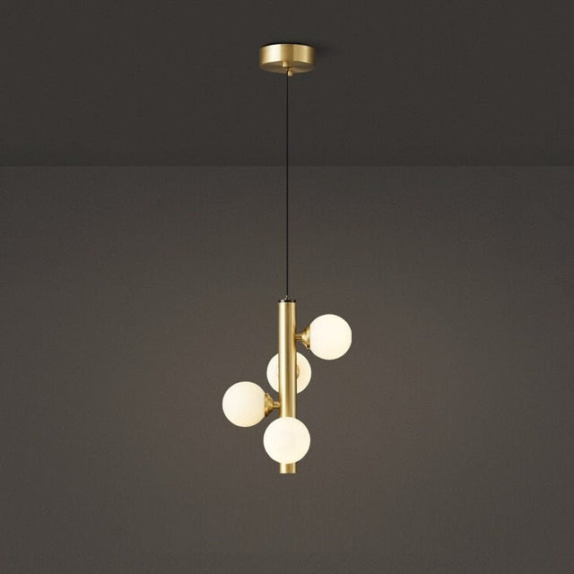 Molekyl Chandelier – Modern LED Pendant Light with Polished Copper Finish