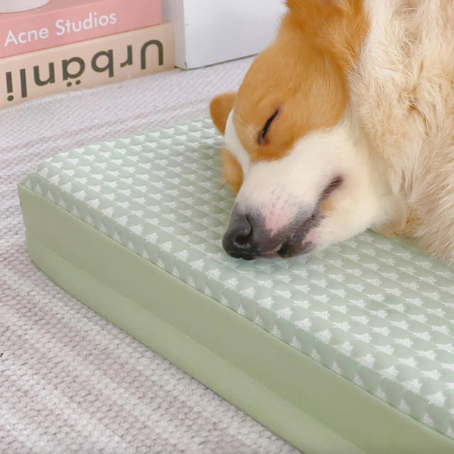 Arctic Breeze Cooling Dog Bed Ice Silk Orthopedic Washable