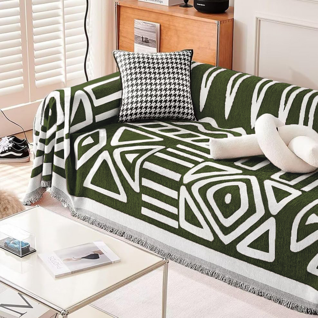 Geometric Bohemian Style Sofa Cover - Modern, Stylish & Durable Sofa Protection