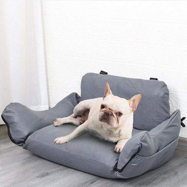 Multifunctional Pet Car Seat – 3-in-1 Carrier, Sofa, and Travel Bed