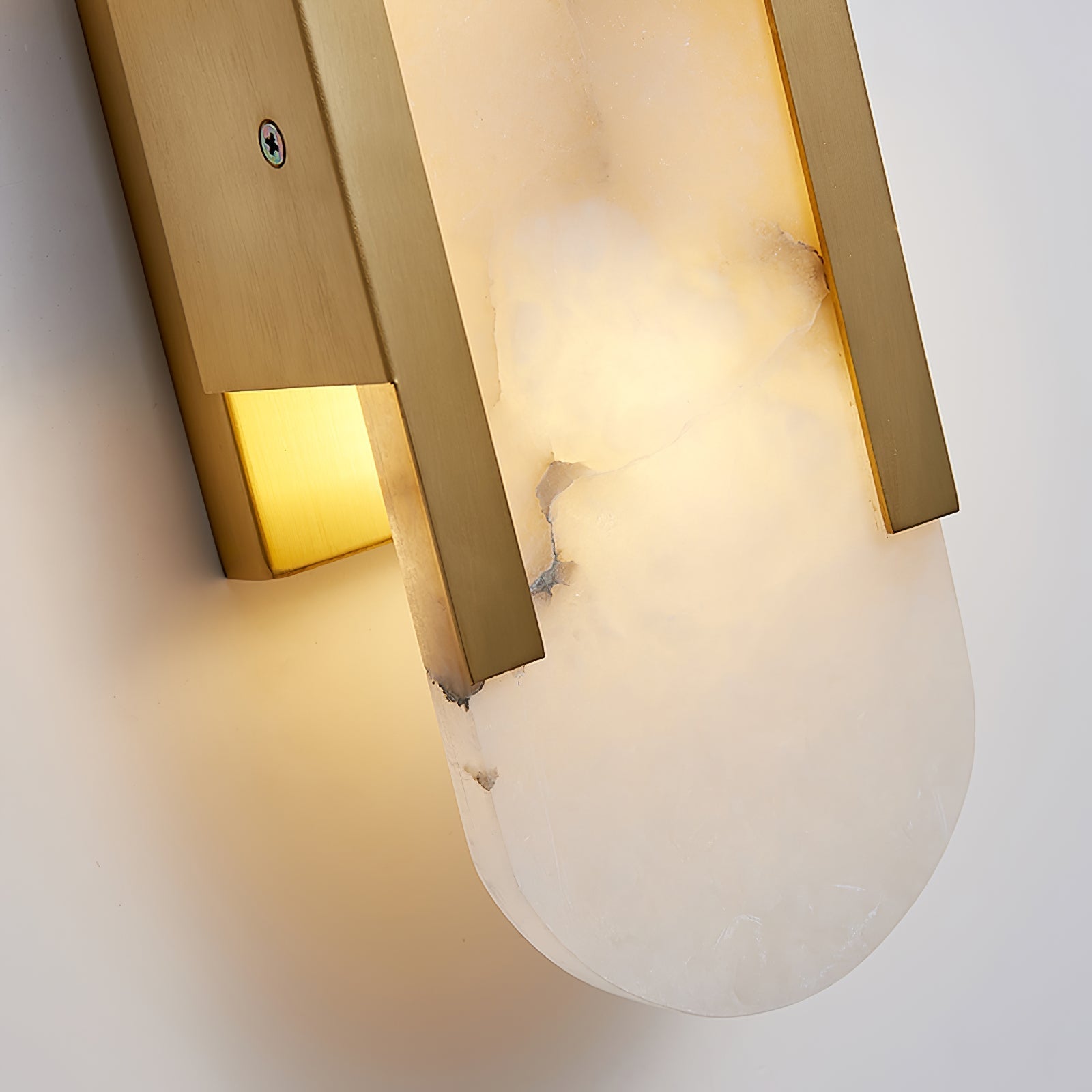 Modern Marble Bedside Sconce Light - Elegant Wall Fixture