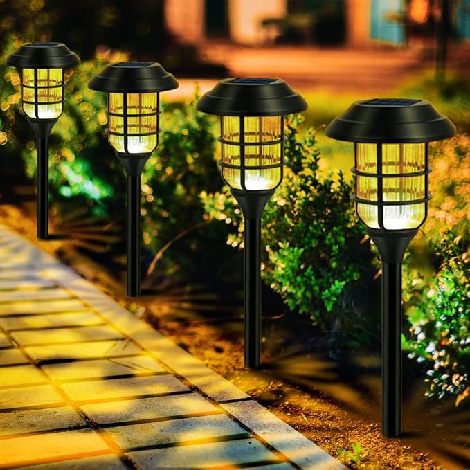 Garden lamps | Solar torch set of 6 pieces.-1