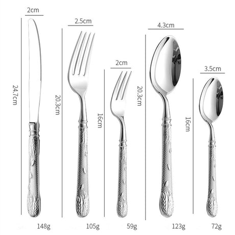  Realm Silver Luxury Cutlery Set-6
