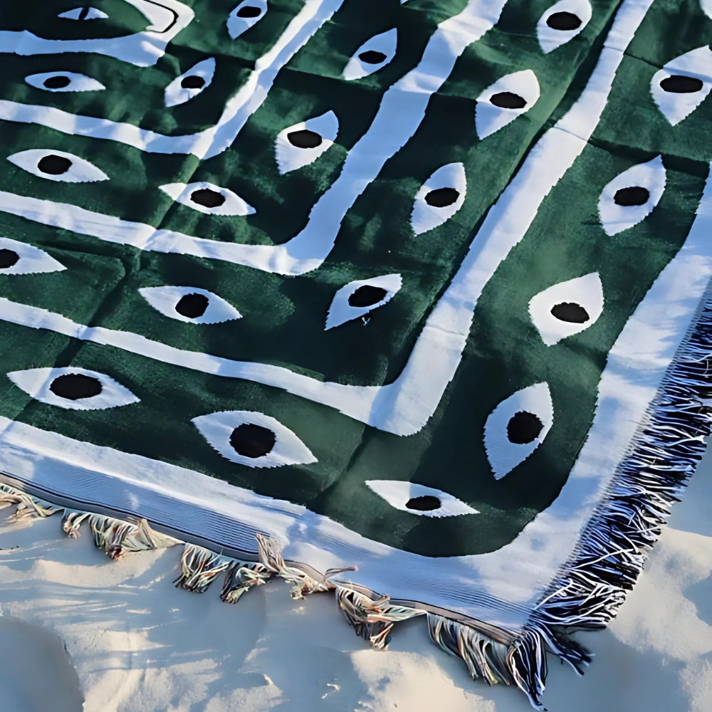 Snake Labyrinth Throw Blanket-5