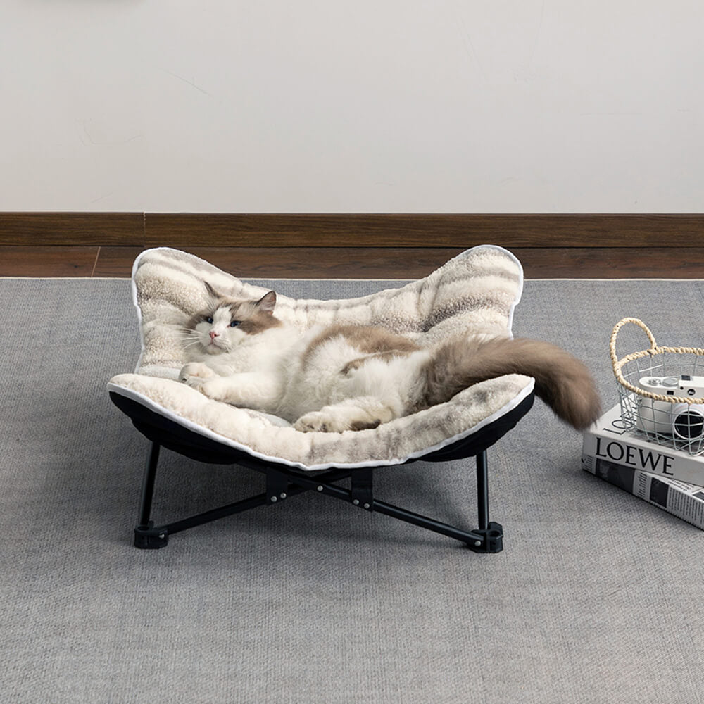 Portable Elevated Pet Bed Foldable Breathable Polyester for Indoor Outdoor Use