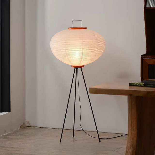 Japanese-Inspired LED Floor Lamp – Elegant, Minimalist Design