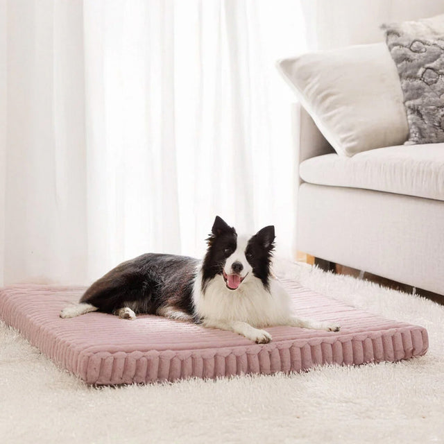 Faux Rabbit Fur Orthopedic Pet Bed Ultra Soft Warm Supportive