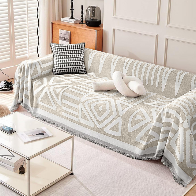 Geometric Bohemian Style Sofa Cover - Modern, Stylish & Durable Sofa Protection