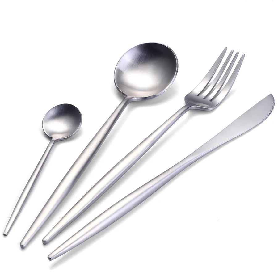  Arya Silver Cutlery Set-3