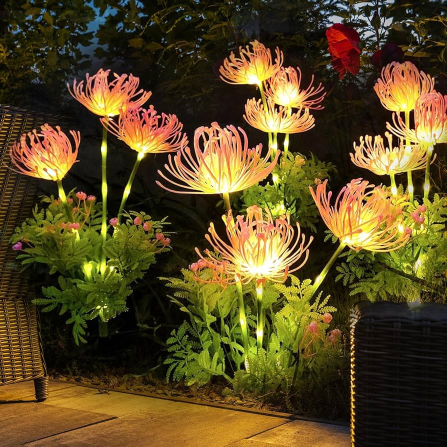 Fairy Flower LED Lamp – Whimsical Floral Design in Steel