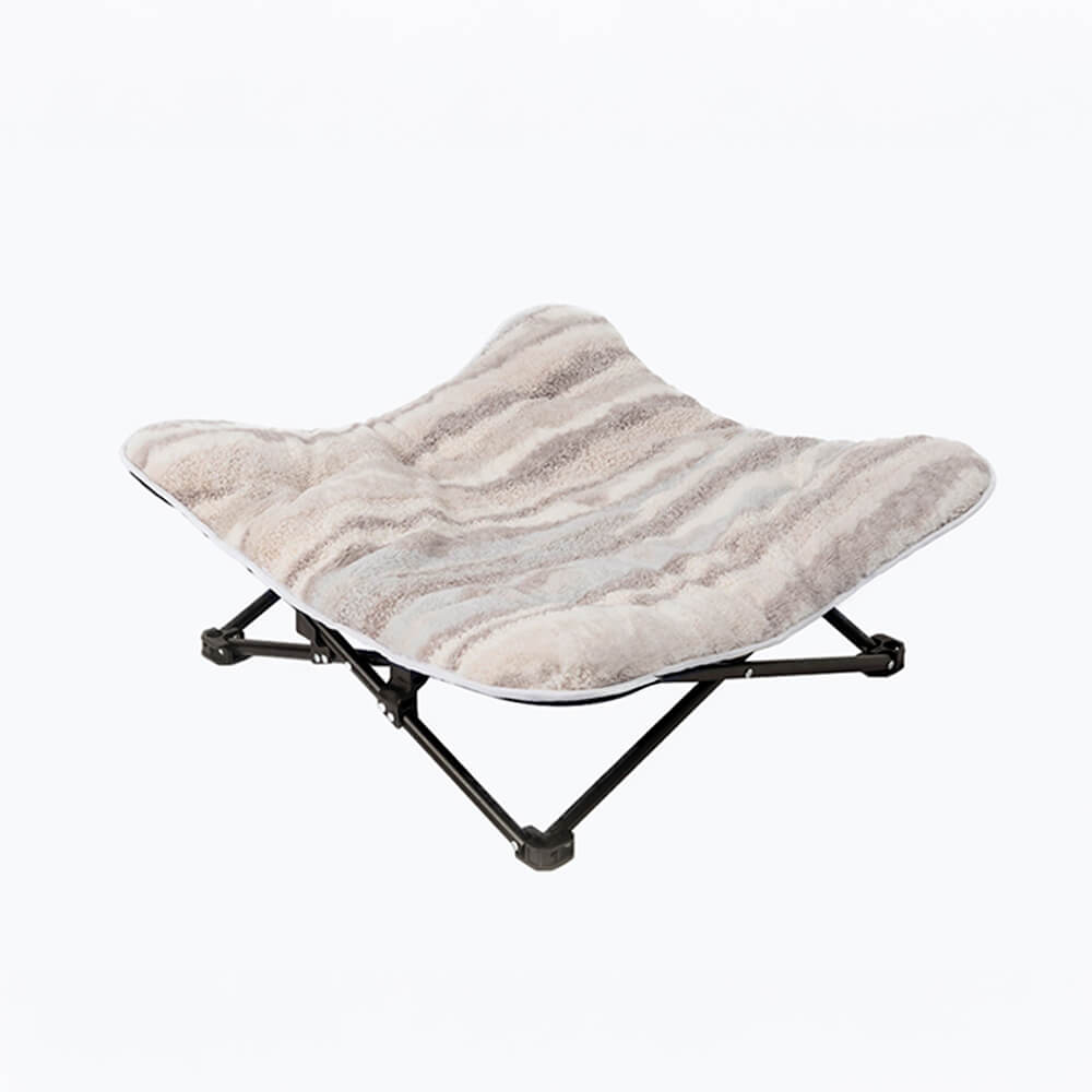 Portable Elevated Pet Bed Foldable Breathable Polyester for Indoor Outdoor Use