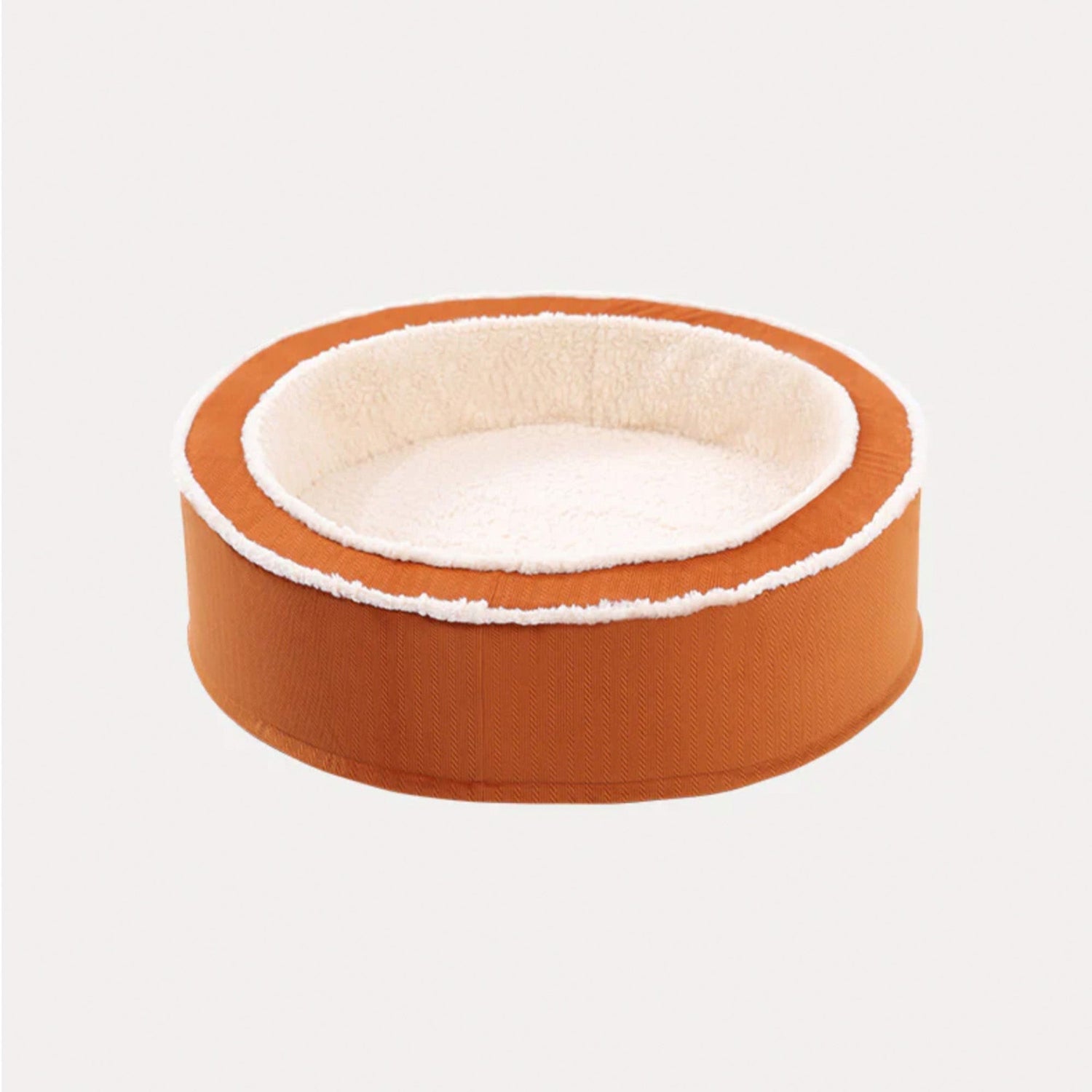 Cozy Warm Round Pet Bed Plush Orthopedic Non-Slip Design