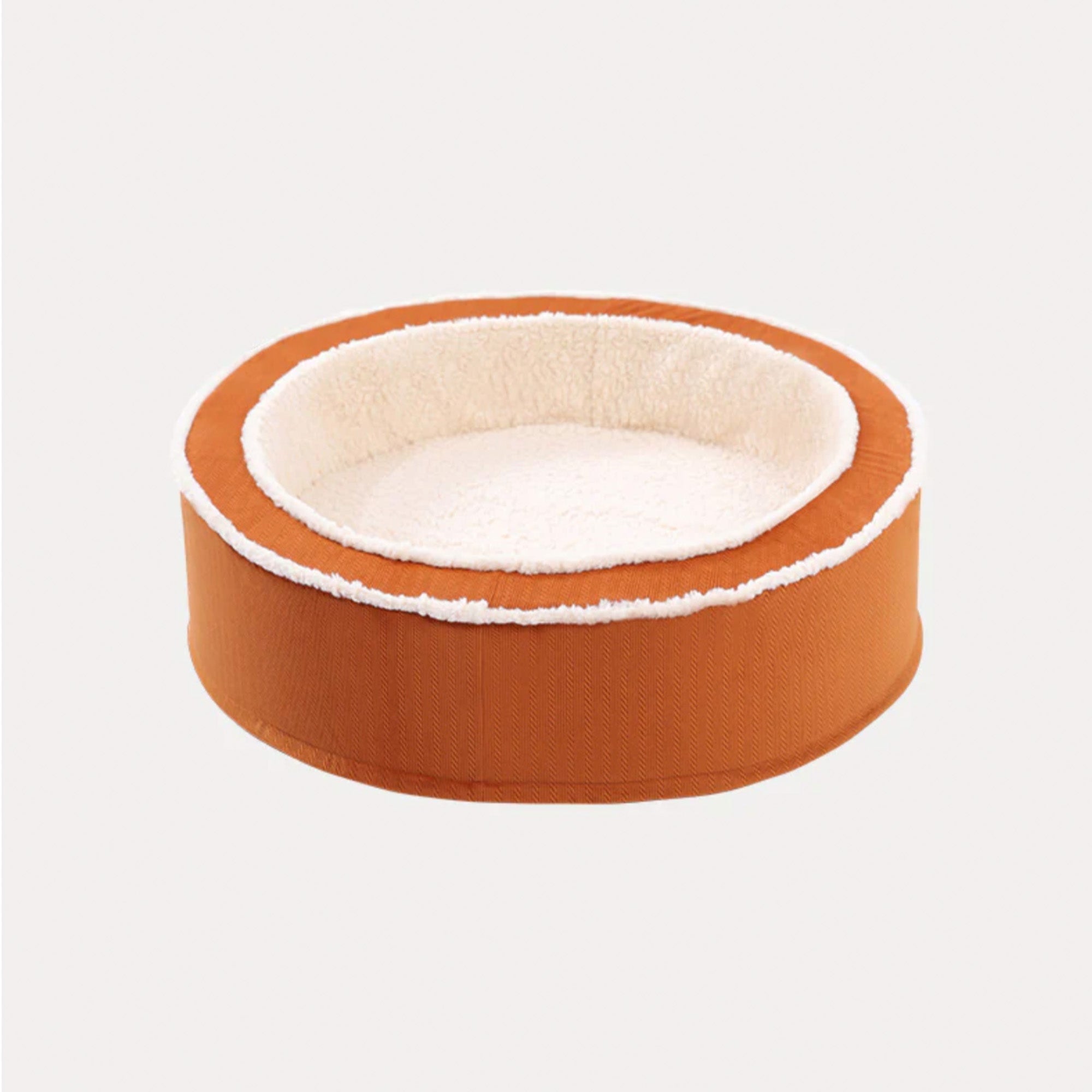 Cozy Warm Round Pet Bed Plush Orthopedic Non-Slip Design