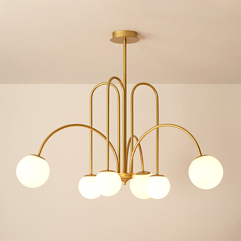 Art Deco Glass Ball Chandelier 10