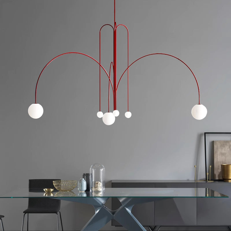 Art Deco Glass Ball Chandelier 2