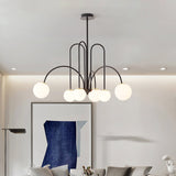 Art Deco Glass Ball Chandelier 7