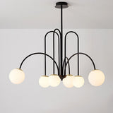 Art Deco Glass Ball Chandelier 8