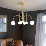 Art Deco Glass Ball Chandelier 9