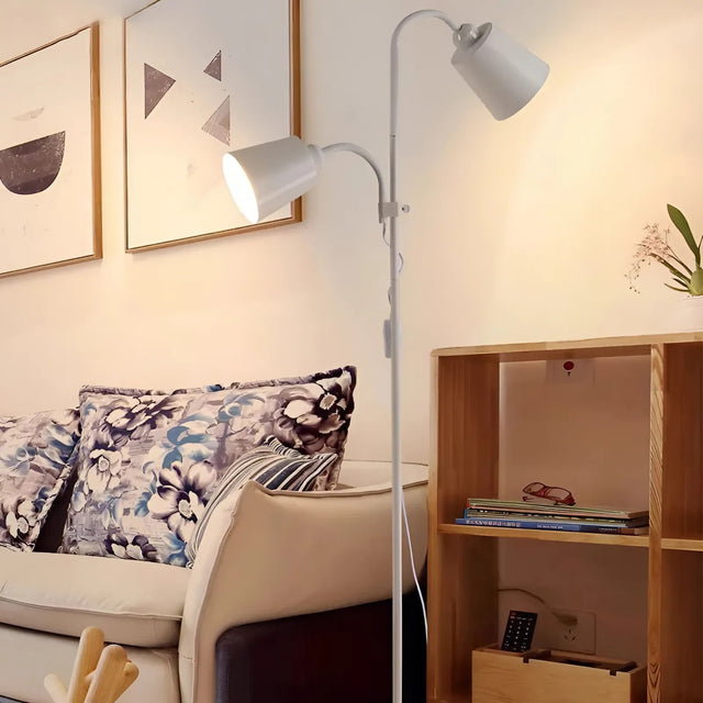 Modern Adjustable LED Floor Lamp with E27 Socket Design