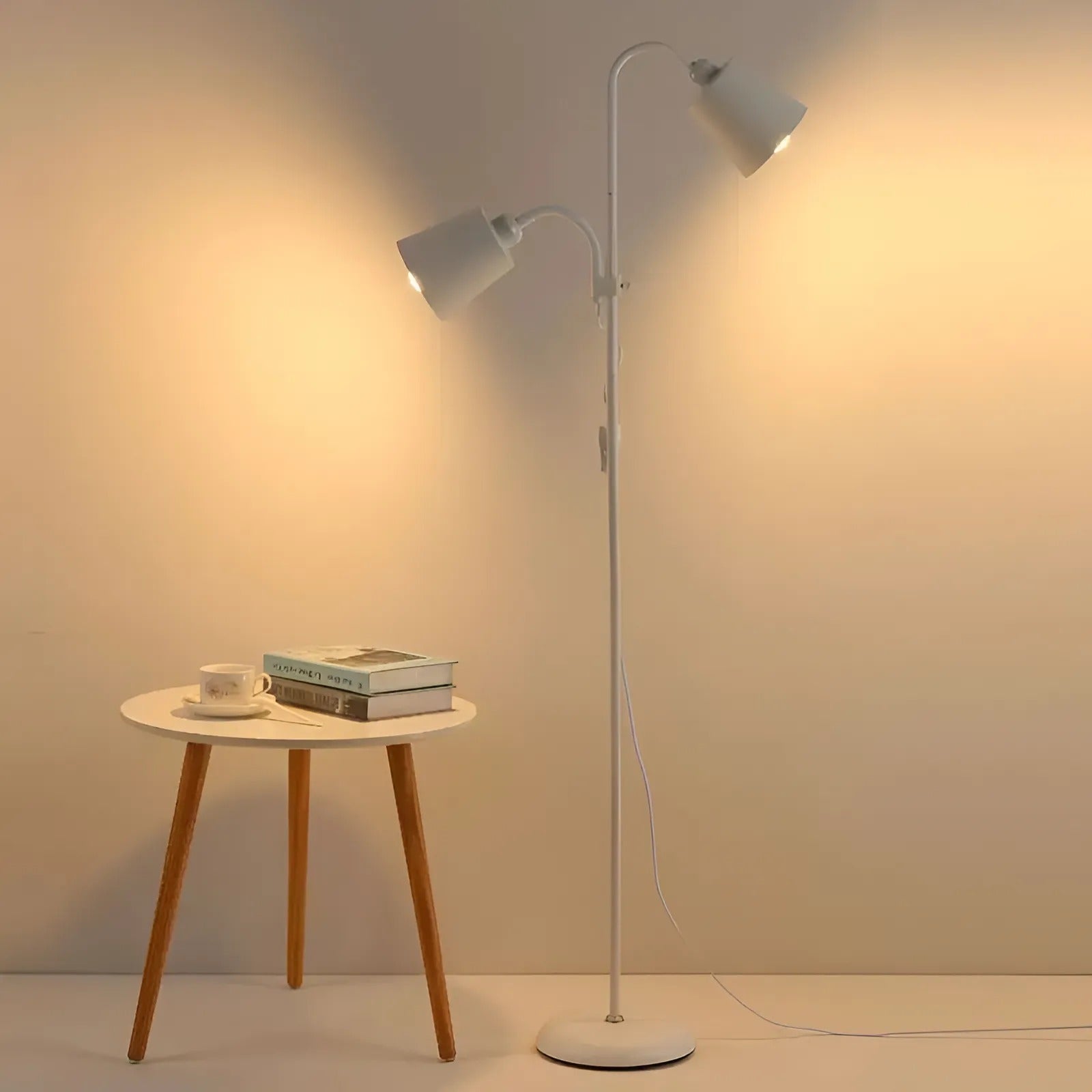 Modern Adjustable LED Floor Lamp with E27 Socket Design