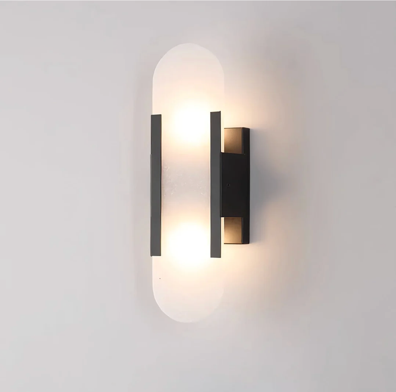 Marble Wall Light - Alabaster Sconce in Gold or Black | Bedside & Bathroom