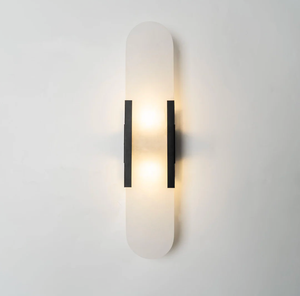 Marble Wall Light - Alabaster Sconce in Gold or Black | Bedside & Bathroom