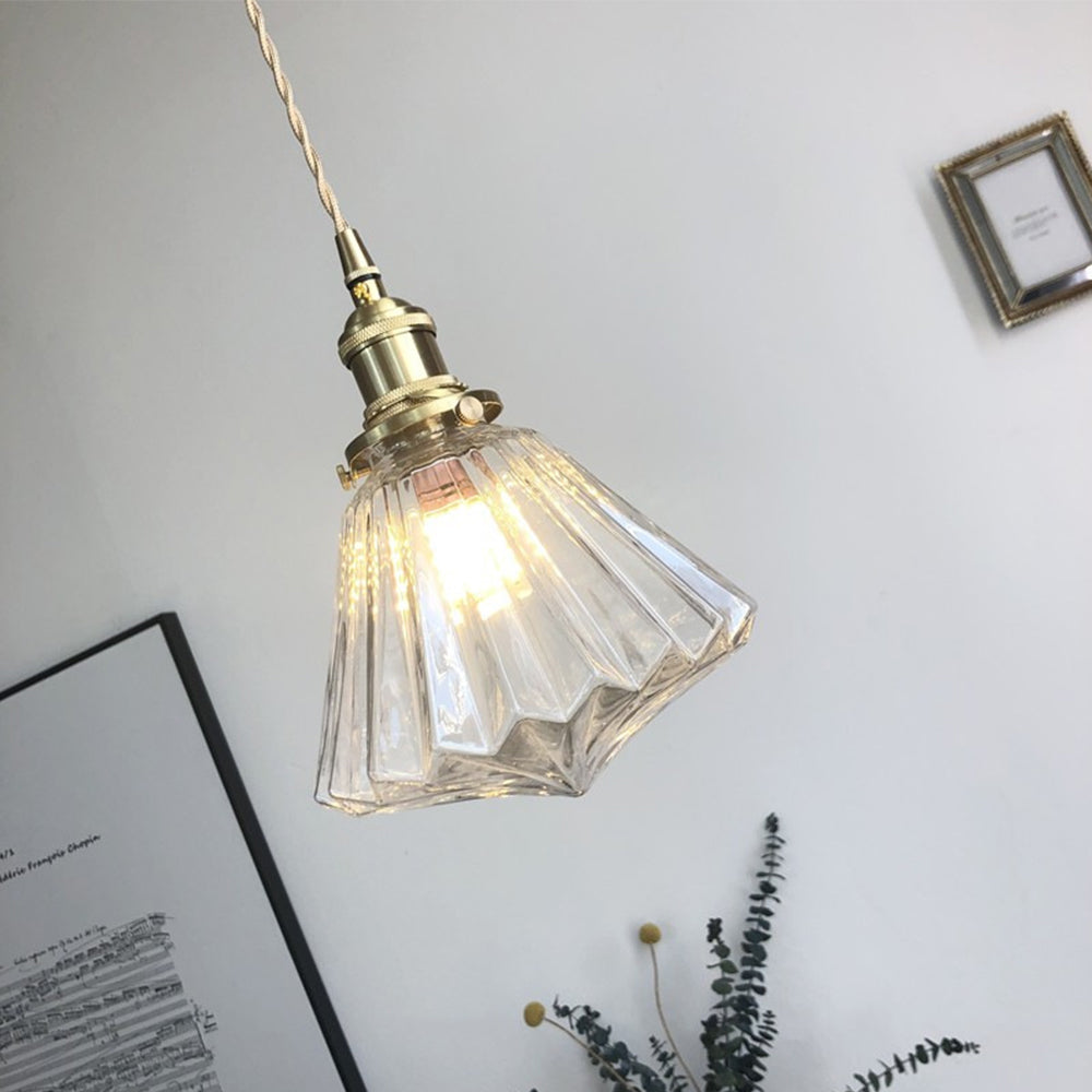 Brass Glass Ceiling Pendant Lights For Kitchen 6