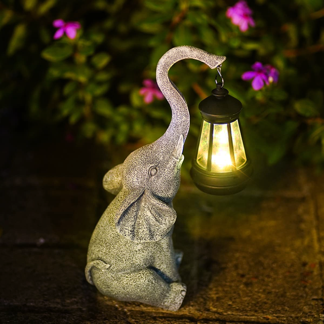 Solar Elephant Lamp – Weatherproof and Automatic