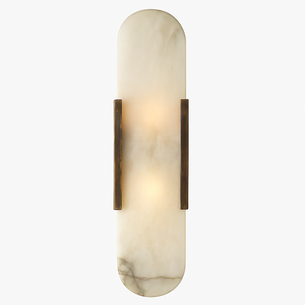Modern Marble Bedside Sconce Light - Elegant Wall Fixture