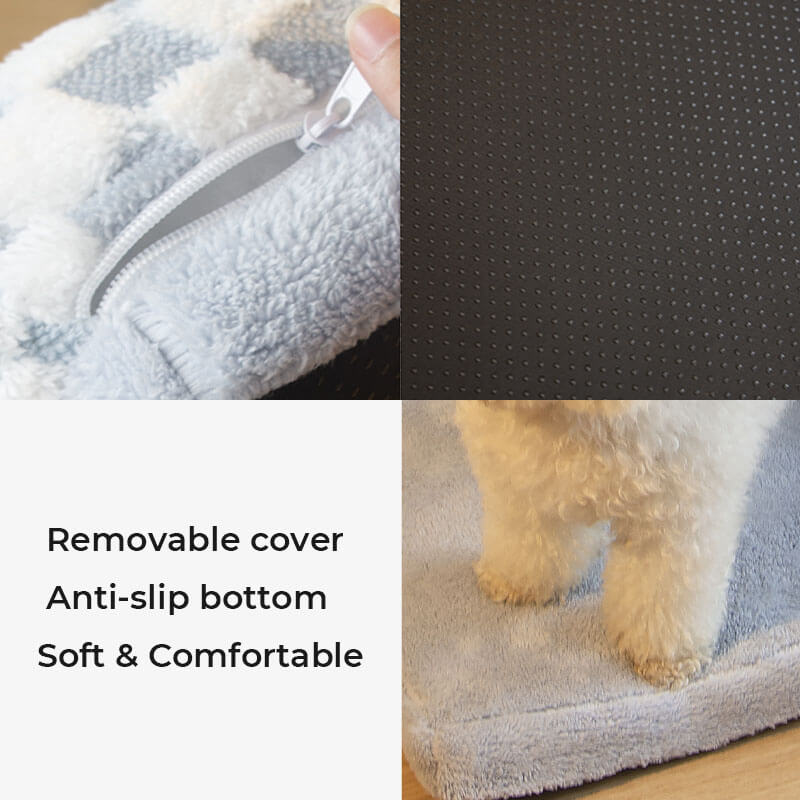 Soft Plush Dog Bed Cozy Supportive Easy to Clean