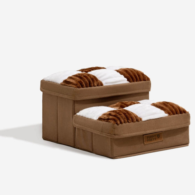 Stylish Dog Stairs with Storage Durable Polypropylene Design