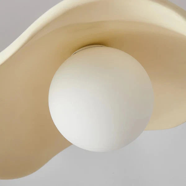 Hat Shade Pendant Ceiling Light, Wabi-Sabi Retro Lamp for Dining & Living Room