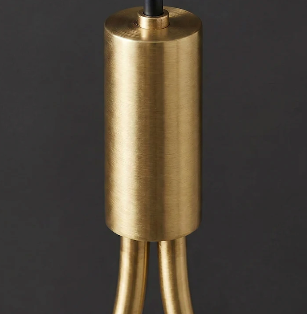 Brass Teardrop Pendant Light, Modern Hanging Bedside Lamp