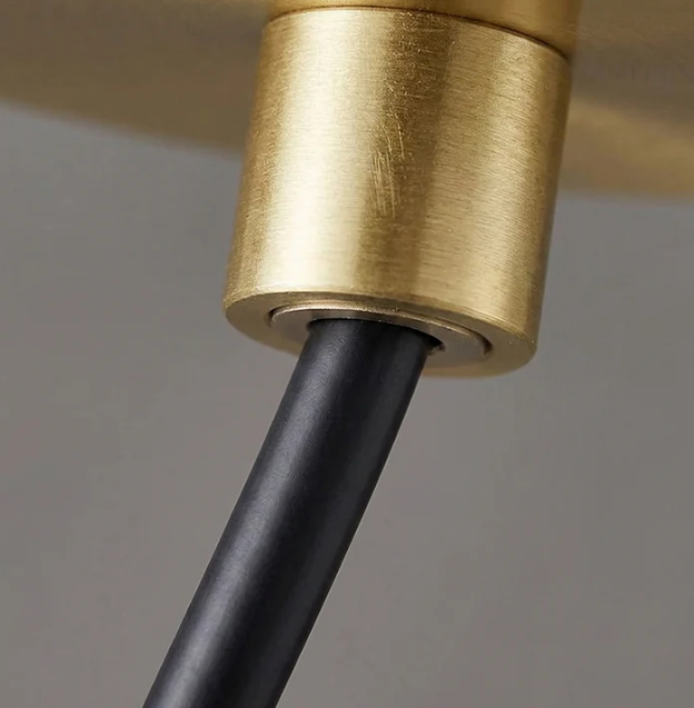 Brass Teardrop Pendant Light, Modern Hanging Bedside Lamp